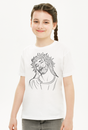 Koszulka dziewczynka Jezus Korona cierniowa