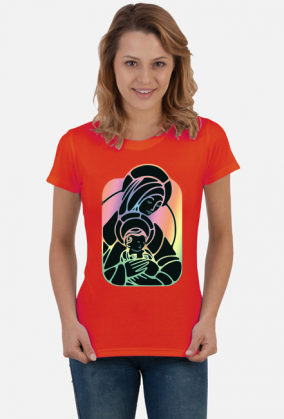 Koszulka damska Maryja z Jezusem