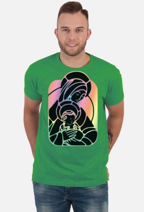 Koszulka męska Maryja z Jezusem