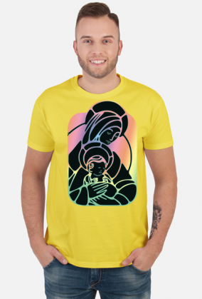 Koszulka męska Maryja z Jezusem