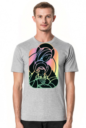 Koszulka męska Maryja z Jezusem