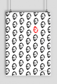 POSTER A1 VAN GOGH AUTOPORTRAIT RED VERTICAL