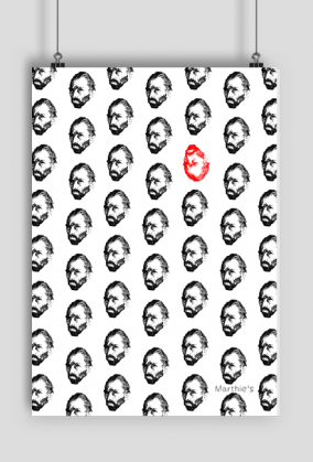 POSTER A1 VAN GOGH AUTOPORTRAIT RED VERTICAL