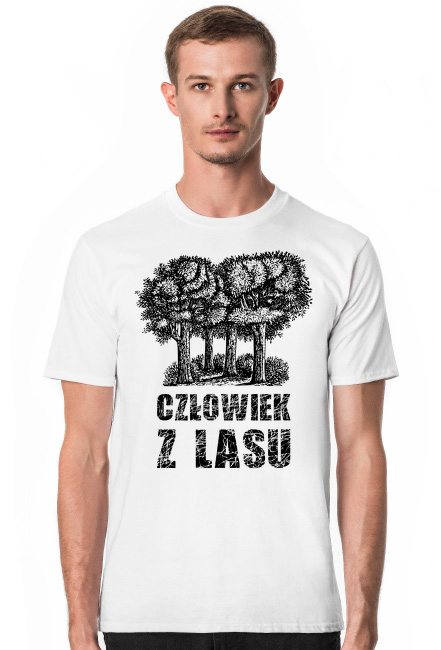Człowiek z Lasu - Koszulka męska biała