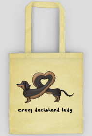 Crazy dachshund lady