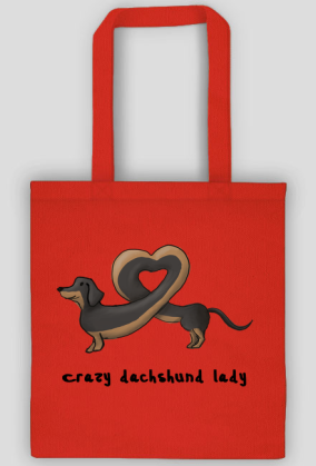 Crazy dachshund lady