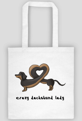 Crazy dachshund lady