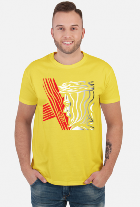 Koszulka męska Jezus niosący krzyż