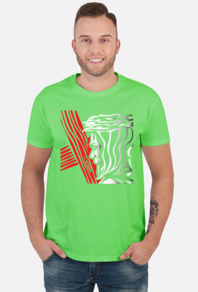 Koszulka męska Jezus niosący krzyż