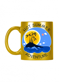 Hot Summer Adventure - Kubek złoty na lato