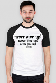 koszulka męska never give up