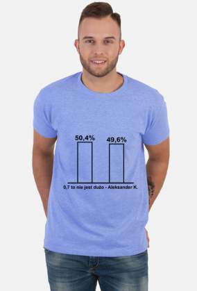 0,7 to nie jest dużo Aleksander K. - koszulka męska