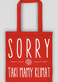Klimatyczna torba "SORRY"