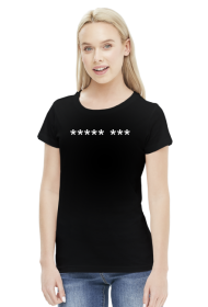 Czarny damski tee ***** ***