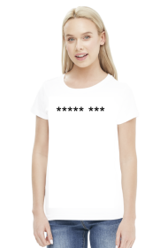 Biały damski tee ***** ***