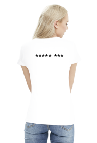 Biały damski tee ***** ***