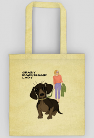 Crazy dachshund lady