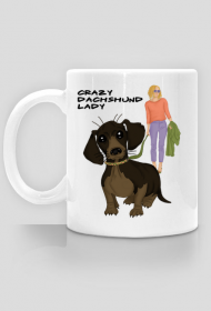 Crazy dachshund lady