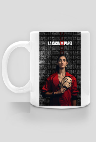 kubek z motywem dom z papieru (Nairobi)