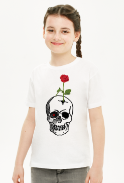 T-shirt dziecięcy Skull Love