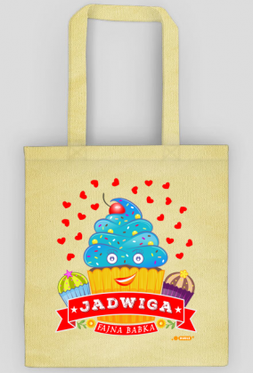 Jadwiga Fajna Babka - Torba na zakupy z imieniem