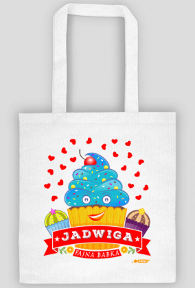 Jadwiga Fajna Babka - Torba na zakupy z imieniem