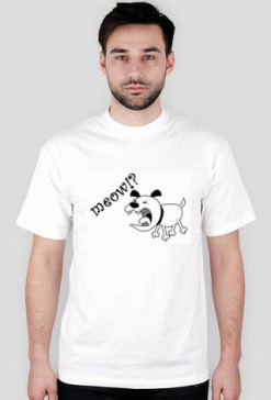 meow - t-shirt biały