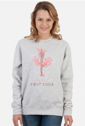 Bluza damska bez kaptura First Yoga Tree