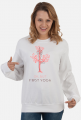 Bluza damska bez kaptura First Yoga Tree