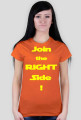 Join the Right Side! - Żółty napis, damska