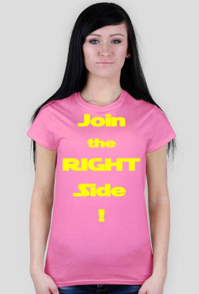 Join the Right Side! - Żółty napis, damska