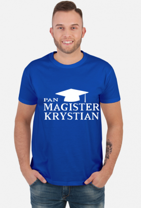 Koszulka Pan Magister z imieniem Krystian