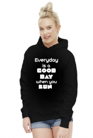 Bluza damska z kapturem-when you run