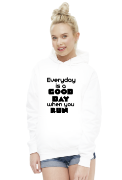 Bluza damska z kapturem-when you run