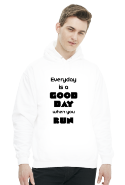 Bluza męska z kapturem-when you run