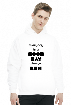 Bluza męska z kapturem-when you run