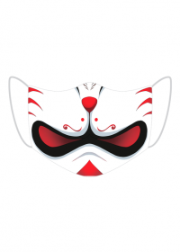 Śmieszna maseczka na twarz - Kabuki