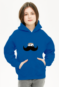 Bluza z nadrukiem pan wąsik