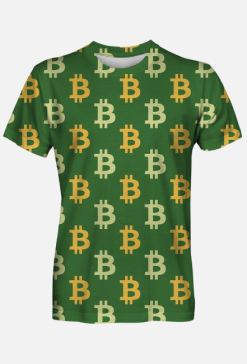 zielona koszulka bitcoin