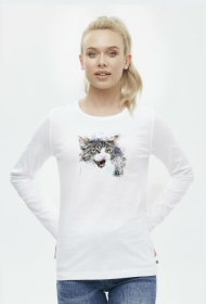 KOT koszulka damska długi rękaw