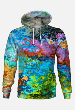 ABSTRACT bluza z kapturem tupu full print