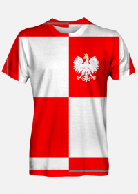 Koszulka Patriotyczna Szachownica lotnicza Fulprint POLSKA