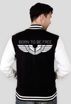 bluza born to be free ze skrzydłami