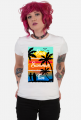 Sun Summer Fun - Biały damski tshirt