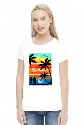 Sun Summer Fun - Damska koszulka