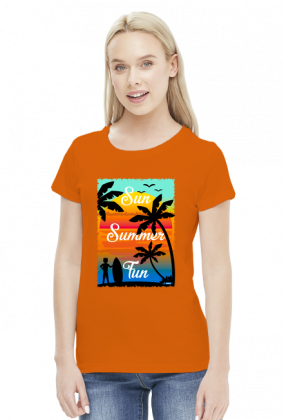 Sun Summer Fun - Damska koszulka