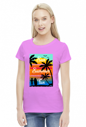 Sun Summer Fun - Damska koszulka