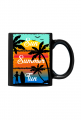 Sun Summer Fun - Czarny kubek