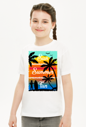Sun Summer Fun - Koszulka dziecięca dla dziewczynki