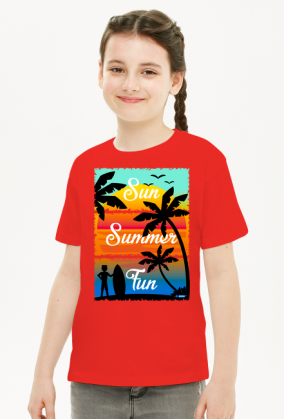 Sun Summer Fun - Koszulka dziecięca dla dziewczynki